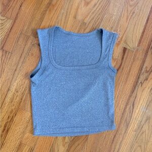 Gray Sleeveless Women's Top